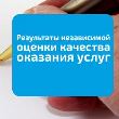 Результаты независимой оценки качества оказания услуг